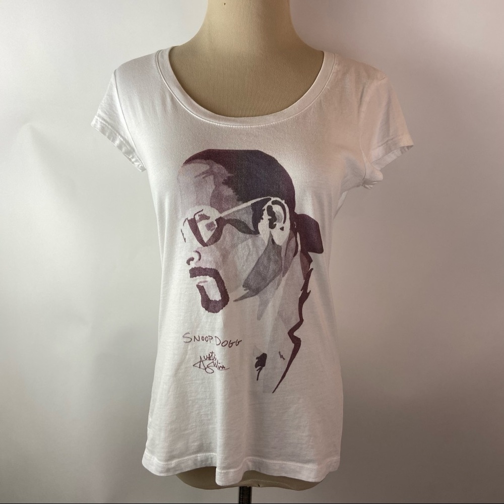 Snoop Dogg Austin White Short Sleeve Crew T-shirt